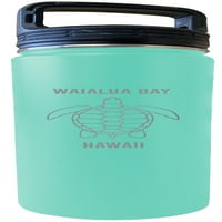 Waaialua Bay Hawaii Suvenir oz Graved Seapoam Izolirani dvostruki zidni boca od nehrđajućeg čelika