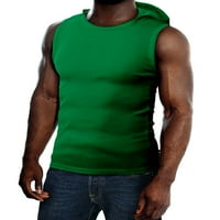 H2H Muški povremeni tanki FIT HOUDIE TOPLES majice bez rukava Gym Workout Top sa različitim bojama