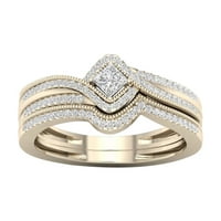 Kiplyki dame sjajni puni dijamantni prsten srebrni mladenkini prsten Vječni elegantni