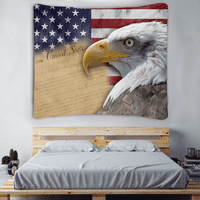 Fraigo USA Tapisestry, četvrti jul Dan nezavisnosti oslikali su rustikalni pozadinski patriot, zidni