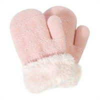 Unise Slatke rukavice za dječake Djevojke Prozračne fleke Kože kože za hladno vrijeme Skijanje na otvorenom