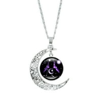 Sawvnm Sjajan poklon konstelacija Moon ogrlica pokloni za mamu prisutna za žene njene djevojke
