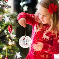 Mistletoe za vrata Cat Cat Pileći slonovi Božićno drvsko božićno stablo ukrase božićne privjeske viseći