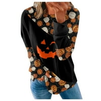 Umitay Essential Hoodie ženska majica Modni casual Regularna redovita krađa Halloween Print Dug rukav