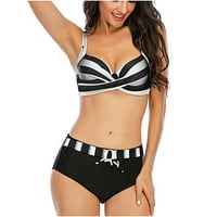 Ženski kupaći kostimi Tummy Control Plus size Copuit CoverUp modni višebojni bikini prut Print minimalistički