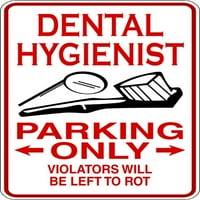 Stomatološki higijenistički parking šaljivi zabavni komični duhovit ćudljiv odmor za uređenje ideje
