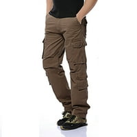 Voncos muške velike i visoke teretne hlače - opušteno fit plus veličina na otvorenom višestruki džepovi