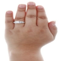 10k bijelo zlato okruglo Cut originalni dijamantski ženski zaručni prsten 0. CT