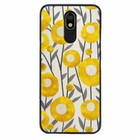 Yellow-Cvijeće-063 - Telefonska futrola za LG Xpression Plus za žene Muškarci Pokloni, Mekani silikonski