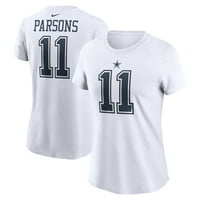 Ženski Nike Micah Parsons White Dallas Cowboys Ime i broj majica