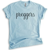 Majica Preggers, Unise ženska košulja, košulja trudnoće, nova mama majica, košulja za bebe, Heather
