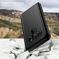 Xihaiing LG Stylo Case + zaštitni ekran, teški zaštitni zaštitni poklopac za zaštitu od tvrdog udara