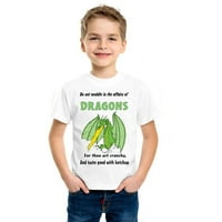Dinosaur pamučna mladost Kids majica pokloni za djecu vrhovi tina za djevojke kratki rukav