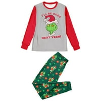 Grinch Porodični božićni setovi padžama, Grinch Pajamas Xmas PJS za muškarce Žene Dečice Baby Dogs Božićni