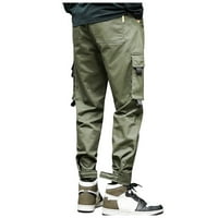 Teretne hlače Muške pune boje casual pantalone nacrtavajuće ustanove planinarske radne hlače vanjska