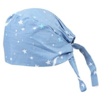 Zvjezdano nebo Ispis pamučne šešire Podesiva čipkaste medicinske sestre za medicinsku glavu Zaštitnik