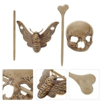 Rosarivae Halloween Horror Clips za kostur lubanja kose pin moth clip clip stick