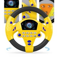 LuxSea upravljač točka za vožnju vožnje Prijenosni vožnju Copilot igrački volan s muzikom za djecu