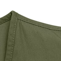 Ikevan muške jakne prsluk lagani prsluk sa zip y džepovima vojska zelena 16