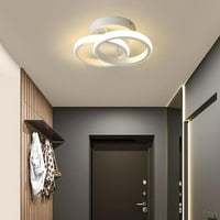 Nordic LED stropna svjetlost 18W, 110V aluminij za kupaonicu za spavaću sobu Hotel toplo svjetlo