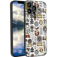 Tamne-bajke-čarobne-šumske sove-gljiva-mjesec-priroda-estetska-sjajna futrola za telefon za iPhone Pro