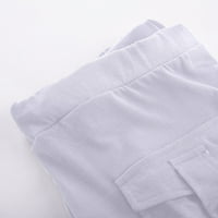 Drokolifer Ženske kaprij joga hlače sa džepovima Vježbajte noge Stretch tipka za struk Pocket Yoga teretane
