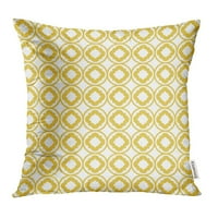 Teal apstraktni tradicionalni quatrefoil rešetke uzorak raster žutih britanskog jastuka za jastuk