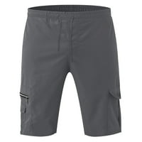 Muškarci Bermuda kratki pant Solid Boja Teretna kratke hlače Visoko struksko dno meko jogging željezo