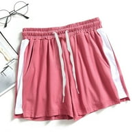 Yubnlvae šorc za žene modne žene dame ljeto sportske kratke hlače na plaži kratke hlače crvene boje