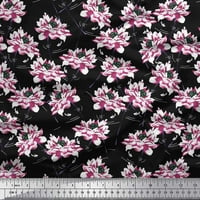 Soimoi Japan Crepe saten tkanina Peony cvjetna tkanina za ispis od dvorišta široka