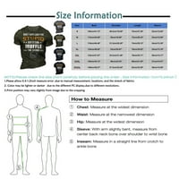 Corashan grafički majica muške majice Grafički tekst Crni vojni zeleni bazen Tamno siva 3D štamparija