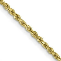 10k žuto zlato dijamant - rezan lanac užeta