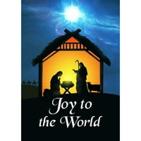 Amerika Zauvijek Božić Holitivština Vrtna zastava Radost svjetskoj slavi do novorođenčadi Isuse Rođenje