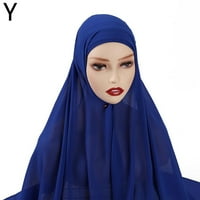 Wouwaft Nova veličina Boja muslimanske žene Hijabs Bonnet šal šifon glava šal za glavu bisera Pearl
