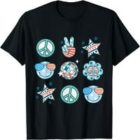 Groovy 4. srpnja Košulje Žene Kids Mirov ručni znak Amerika Majica
