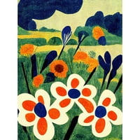 Henri Matisse Style Meadow Cvijeće IRIS Umran na zidnu umjetnost Print Poster Početna Dekor