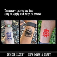 Dvostruki arrow Simbol vodootporan Privremena tetovaža Set lažna umjetnička kolekcija - svijetloplava