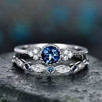 Eastshop glatka površina vjenčanja izvrsna jednostavna kubična cirkonija ženski prstenovi šarm nakit