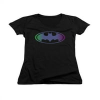 Batman DC Comics Gradilište Logo Logo Juniors V-izrez Majica TEE