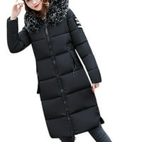 Viikei ženski kaputi i jakne plus veličine Žene Čvrsto povremeni zimski zimi tanki dolje Lammy Jacket