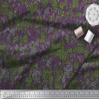 Soimoi Japan Crepe Satin Tkanina cvjetna i marokanska damaska ​​ispis tkanina od dvorišta široko