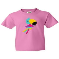 Inktastična šarena papagaj, slatka papagaj, tropska papagajna mladeža majica
