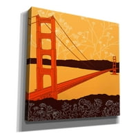 Epic Graffiti 'Golden Gate Bridge - Headlands' by Shane Donahue, Gicle Canvas Wall Art, 26 X34