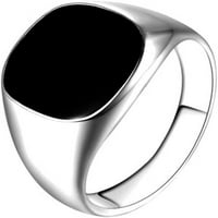 Eastjing emajl prsten retro ulja legura legura prstenovi trendi nakit prsta za žene muškarci srebrni