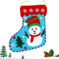 Yubnlvae visi božićne torbe čarape DIY mali ručno rađenih božićnih čarapa poklon ruksak nagrada za poklon