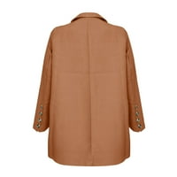 Outfmvch blezer jakne za žene plus veličine Blazer elegantno sportsko ugrađena jakna od jakne Poslovna