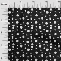 Onuone pamuk fle crne tkanine apstraktne tkanine za šivanje tiskane plovne tkanine sa dvorištem širom