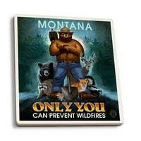 Set coarterskog prešagera, Montana, Smokey medvjed, samo vi možete spriječiti divlje vrijednosti, pluta