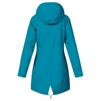Kayannuo zimski kaputi za žene plus veličine čišćenja kišna jakna Ženska vodootporna s kapuljačom pune