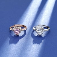 Obećaj prstenovi za djevojke Ženska srčana oblika šuplje prstena ukrasna prstena Ženska prekrasna kćerka
